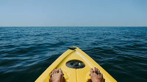 Barefoot Kayaking