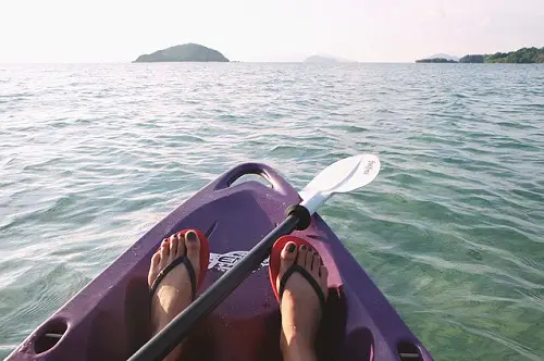 Kayaking With Flip Flops