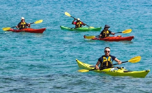 Kayaking In Group