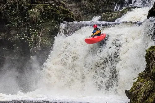 Kayak Jump Waterfall